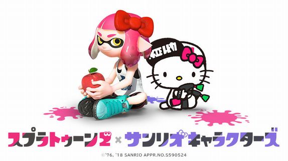 朗報 スプラトゥーン2 とサンリオキャラクターズがコラボ フェス開催 フェスtシャツも5月中旬に発売 くろす速報