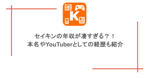 セイキンの年収が凄すぎる？！本名やYouTuberとしての経歴も紹介